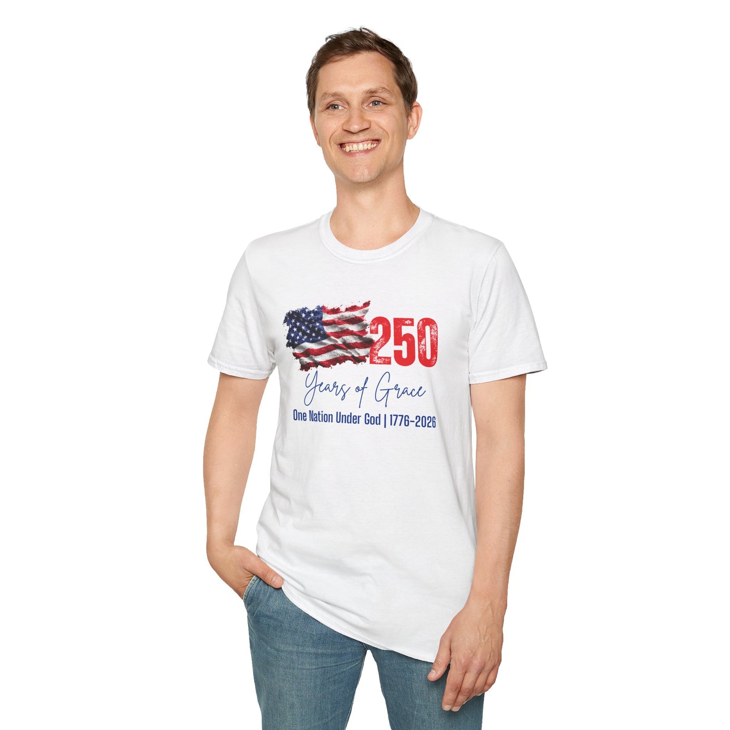 250 Years of Grace T-Shirt — One Nation Under God 1776–2026 Patriotic Tee
