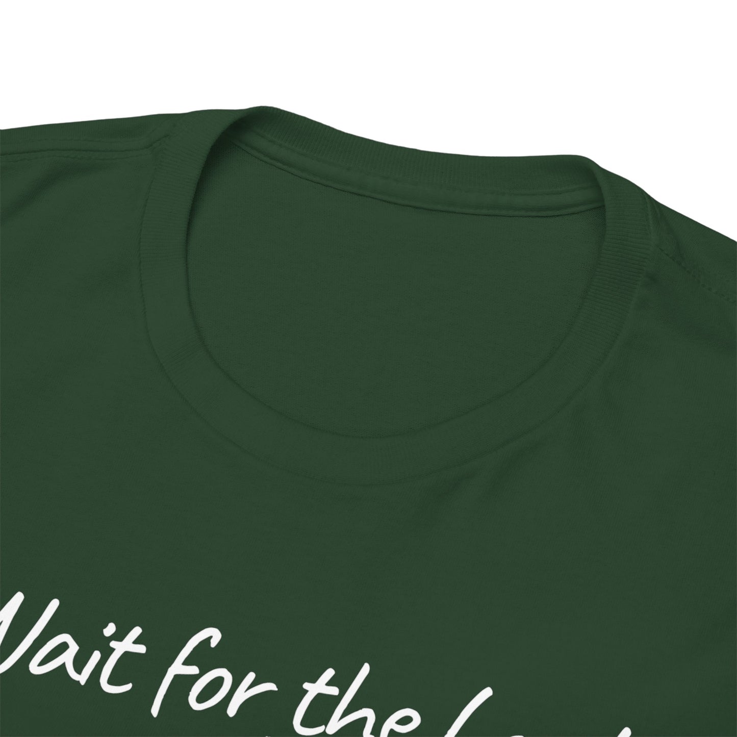 Faith T-Shirt — "Wait for the Lord & Gain New Strength" Isaiah 40:31 Christian Tee