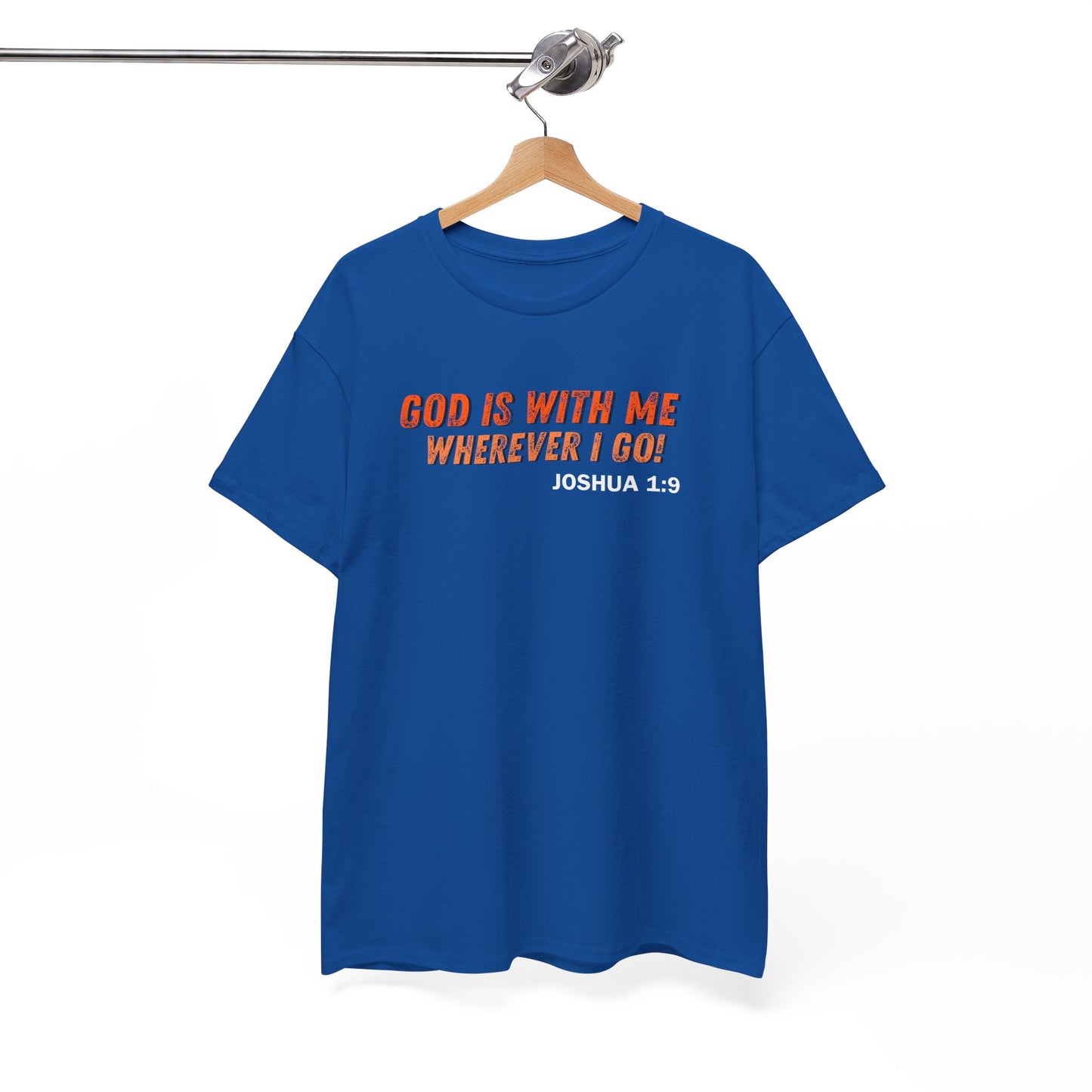 God Is With Me Tee — Joshua 1:9 Christian Scripture Shirt