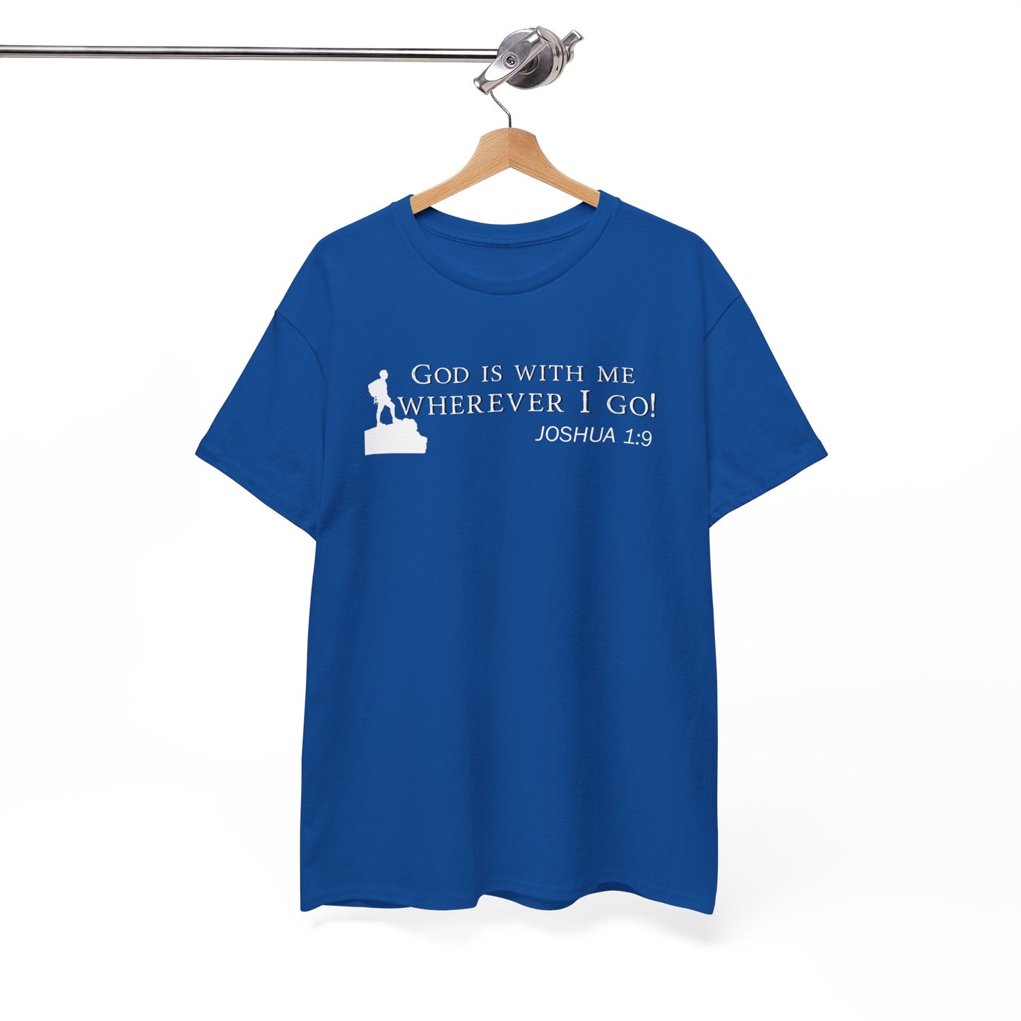 God Is With Me Tee — Joshua 1:9 Inspirational Christian T‑Shirt