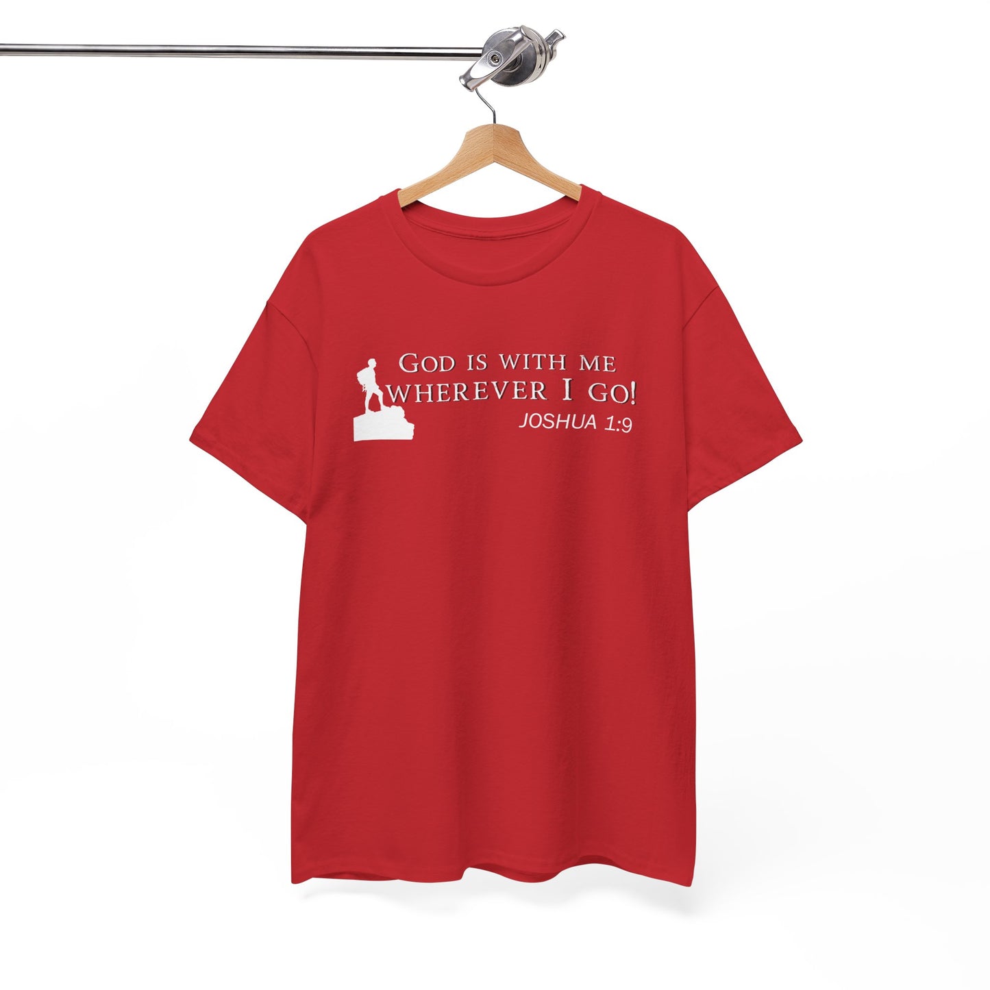 God Is With Me Tee — Joshua 1:9 Inspirational Christian T‑Shirt
