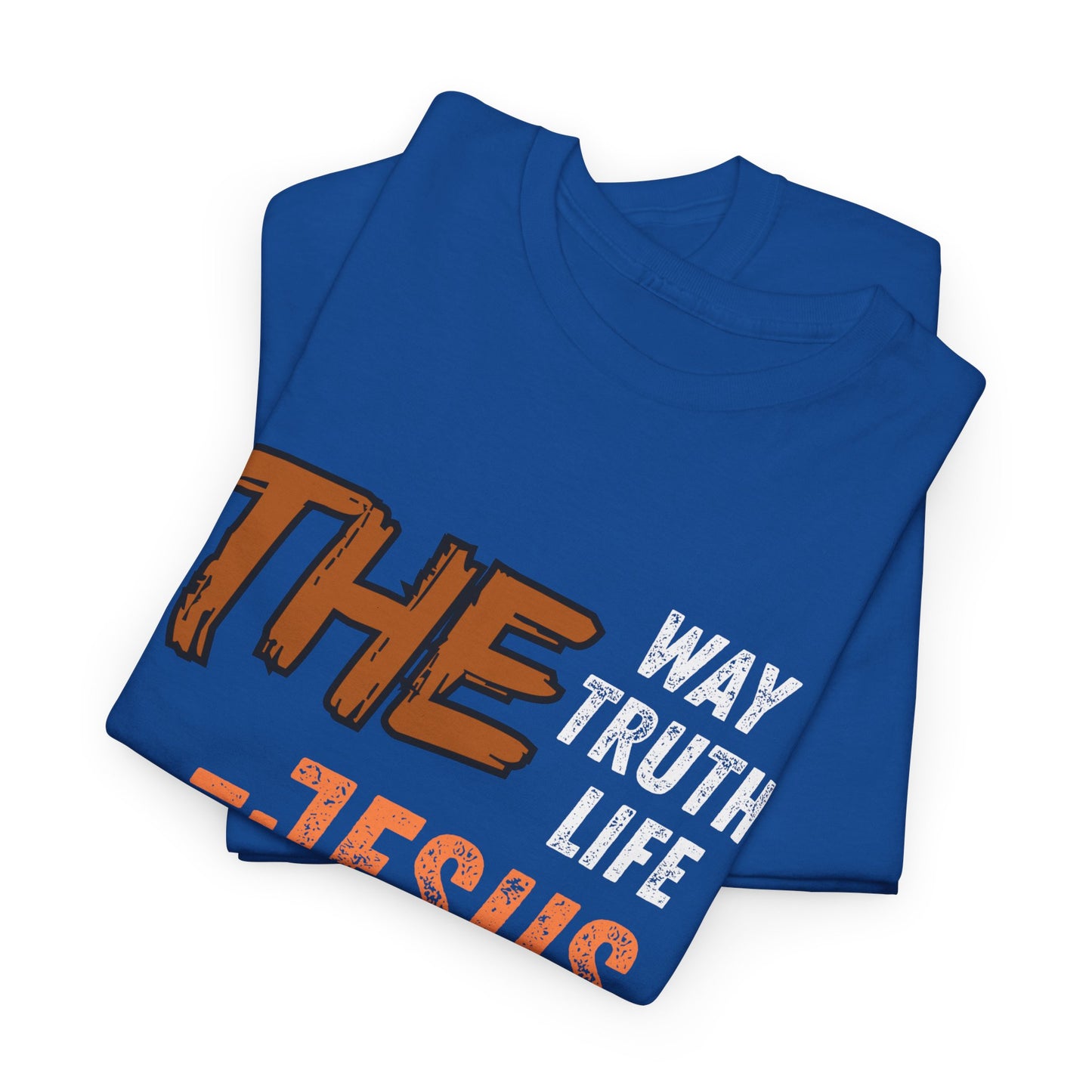 Christian T‑Shirt — “The Way Truth Life — Jesus” John 14:6 Vintage Graphic Tee