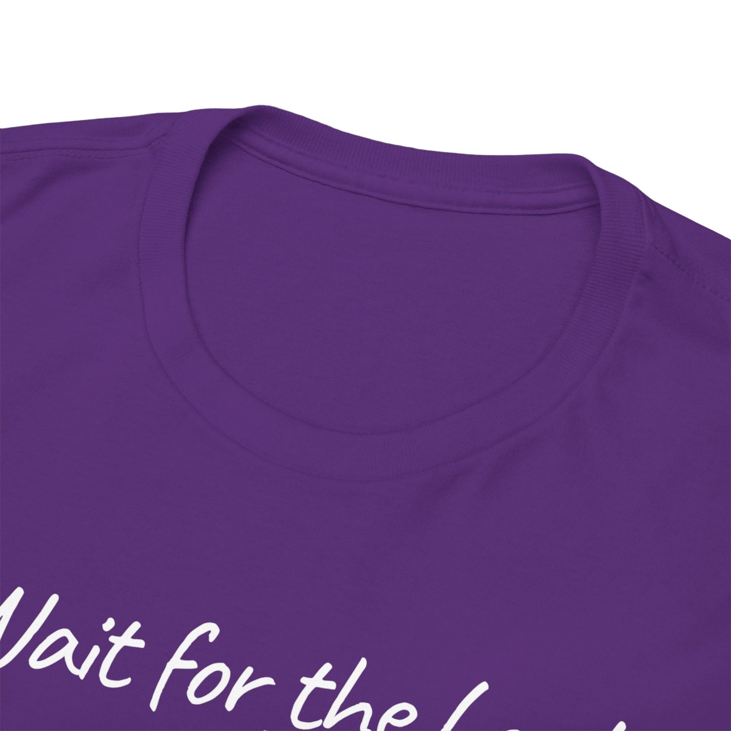 Faith T-Shirt — "Wait for the Lord & Gain New Strength" Isaiah 40:31 Christian Tee