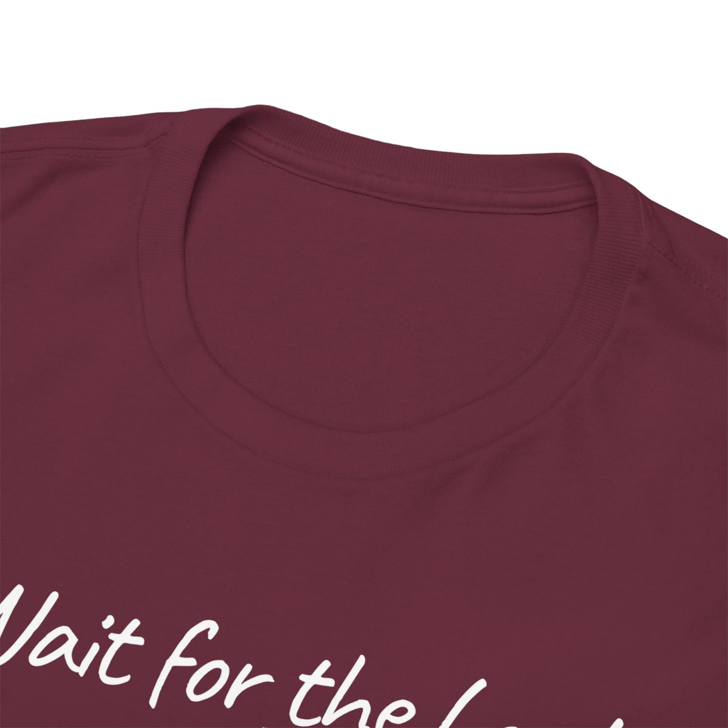 Faith T-Shirt — "Wait for the Lord & Gain New Strength" Isaiah 40:31 Christian Tee