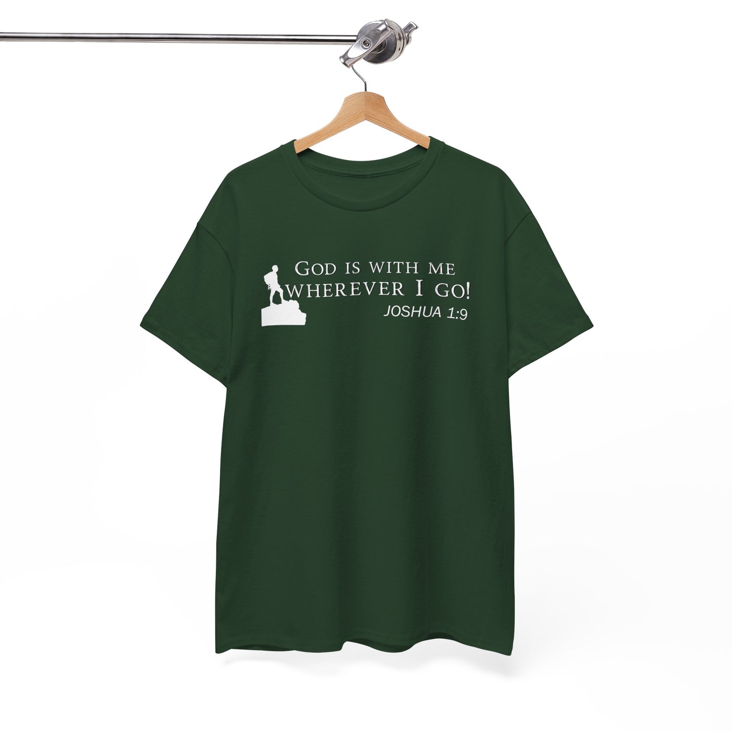 God Is With Me Tee — Joshua 1:9 Inspirational Christian T‑Shirt