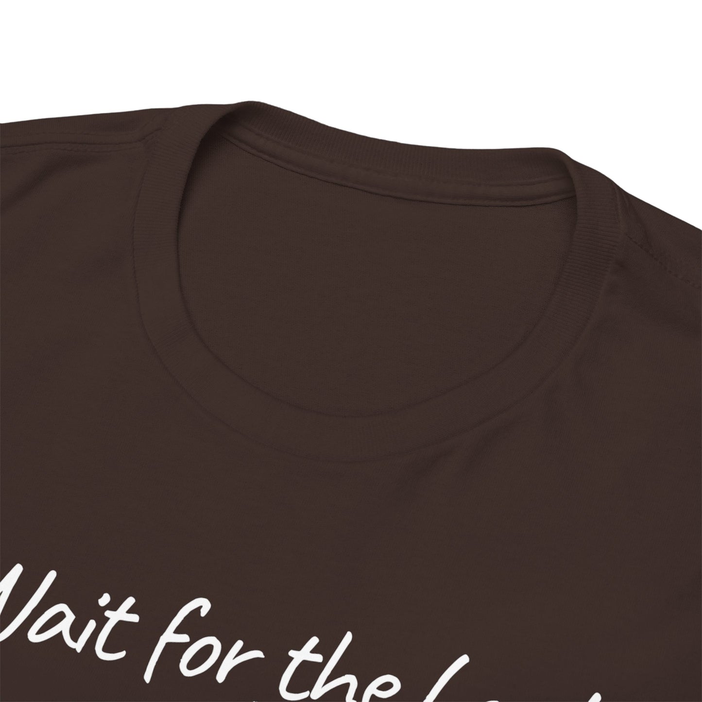 Faith T-Shirt — "Wait for the Lord & Gain New Strength" Isaiah 40:31 Christian Tee