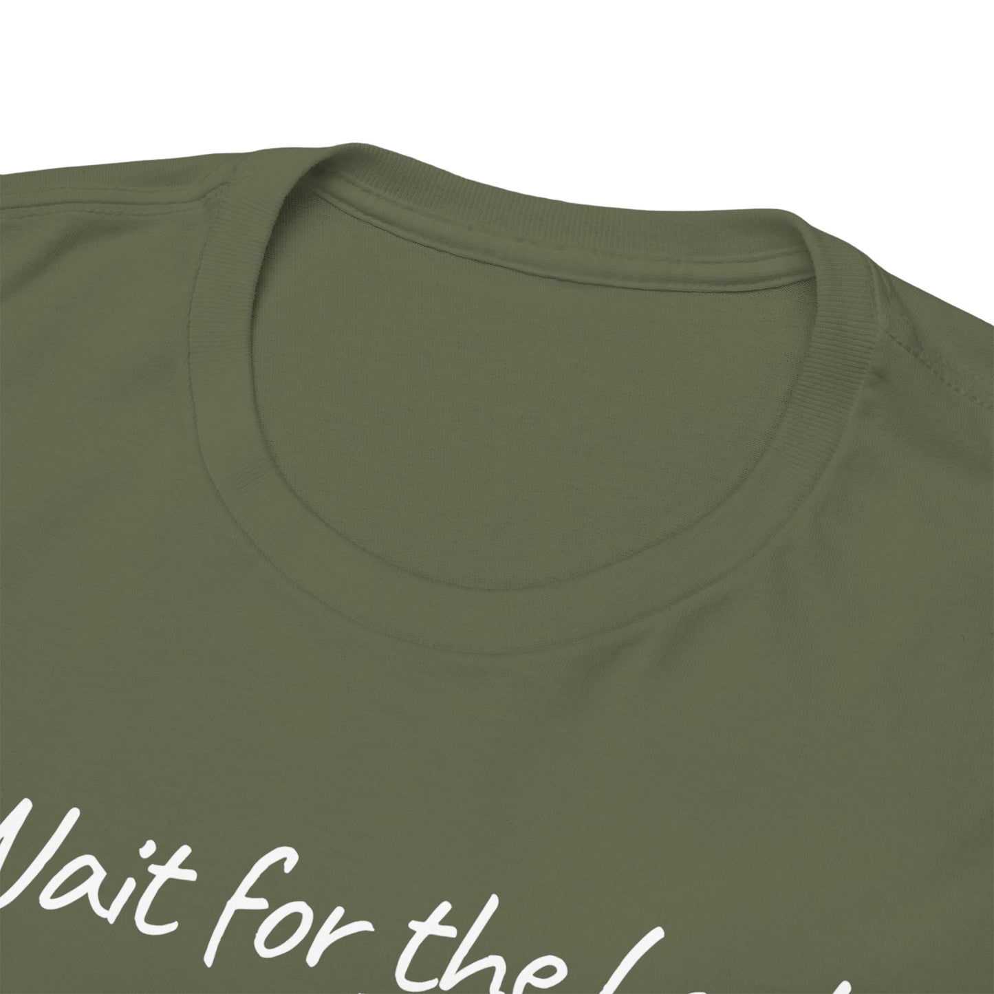Faith T-Shirt — "Wait for the Lord & Gain New Strength" Isaiah 40:31 Christian Tee