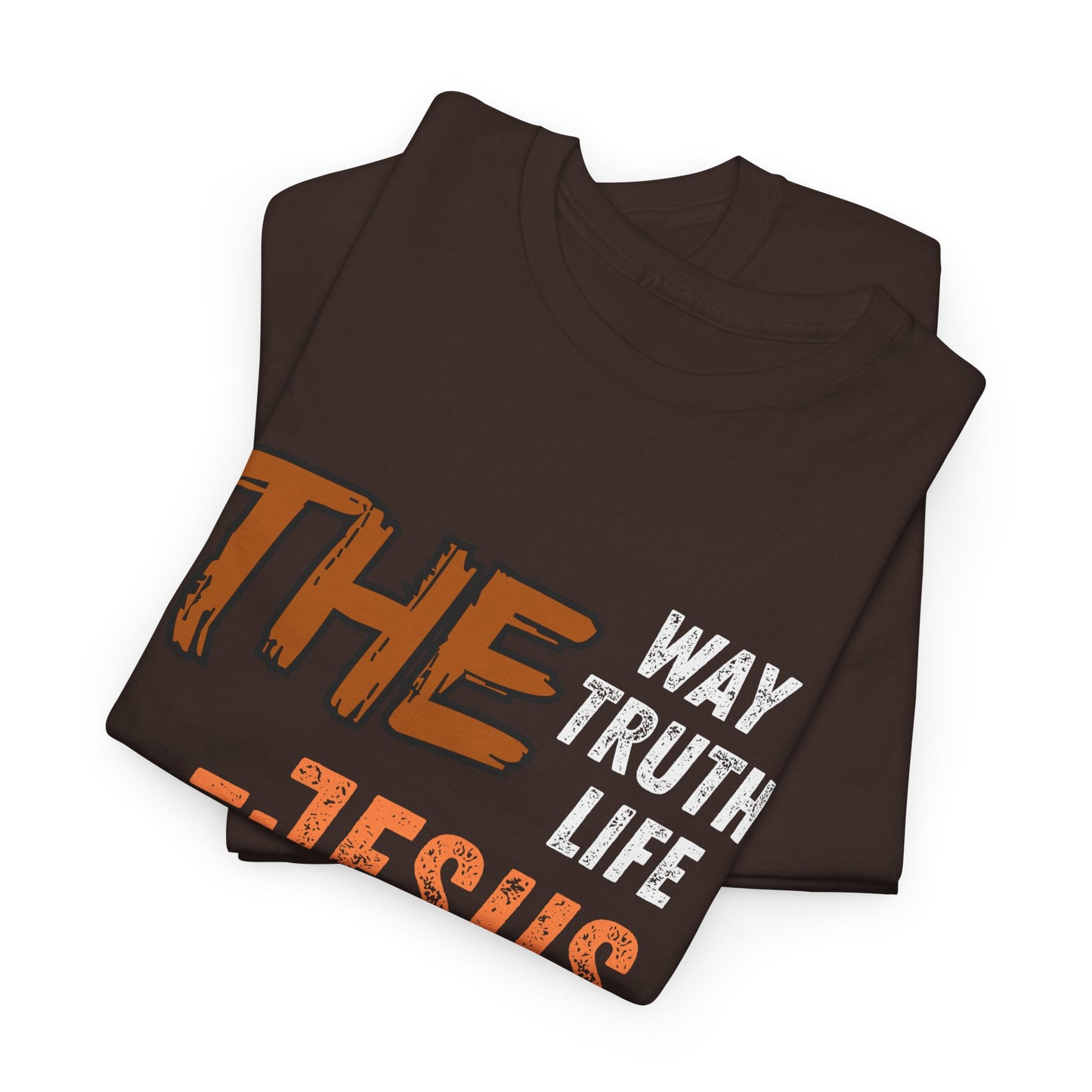 Christian T‑Shirt — “The Way Truth Life — Jesus” John 14:6 Vintage Graphic Tee