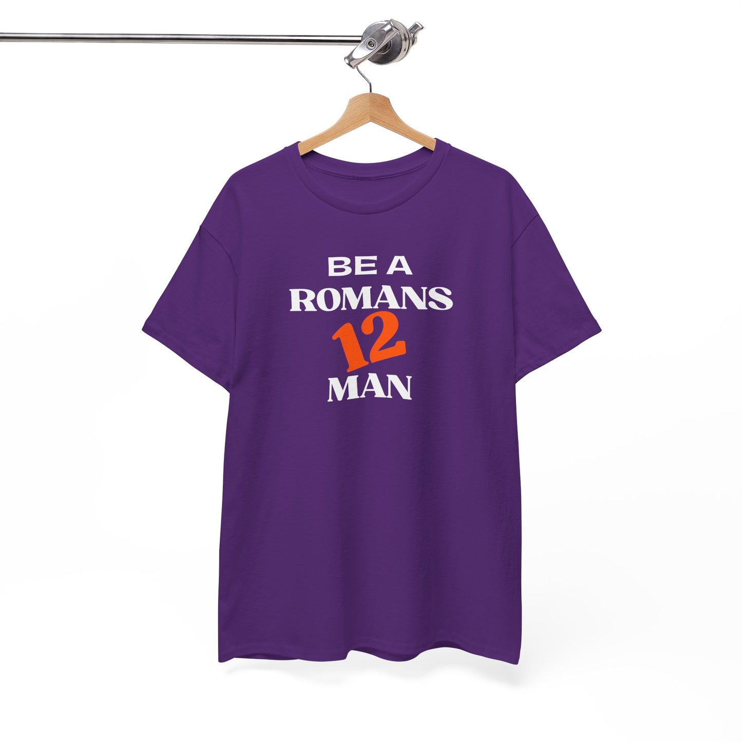 Romans 12 Man T-Shirt — "Be a Romans 12 Man" Inspirational Christian Tee