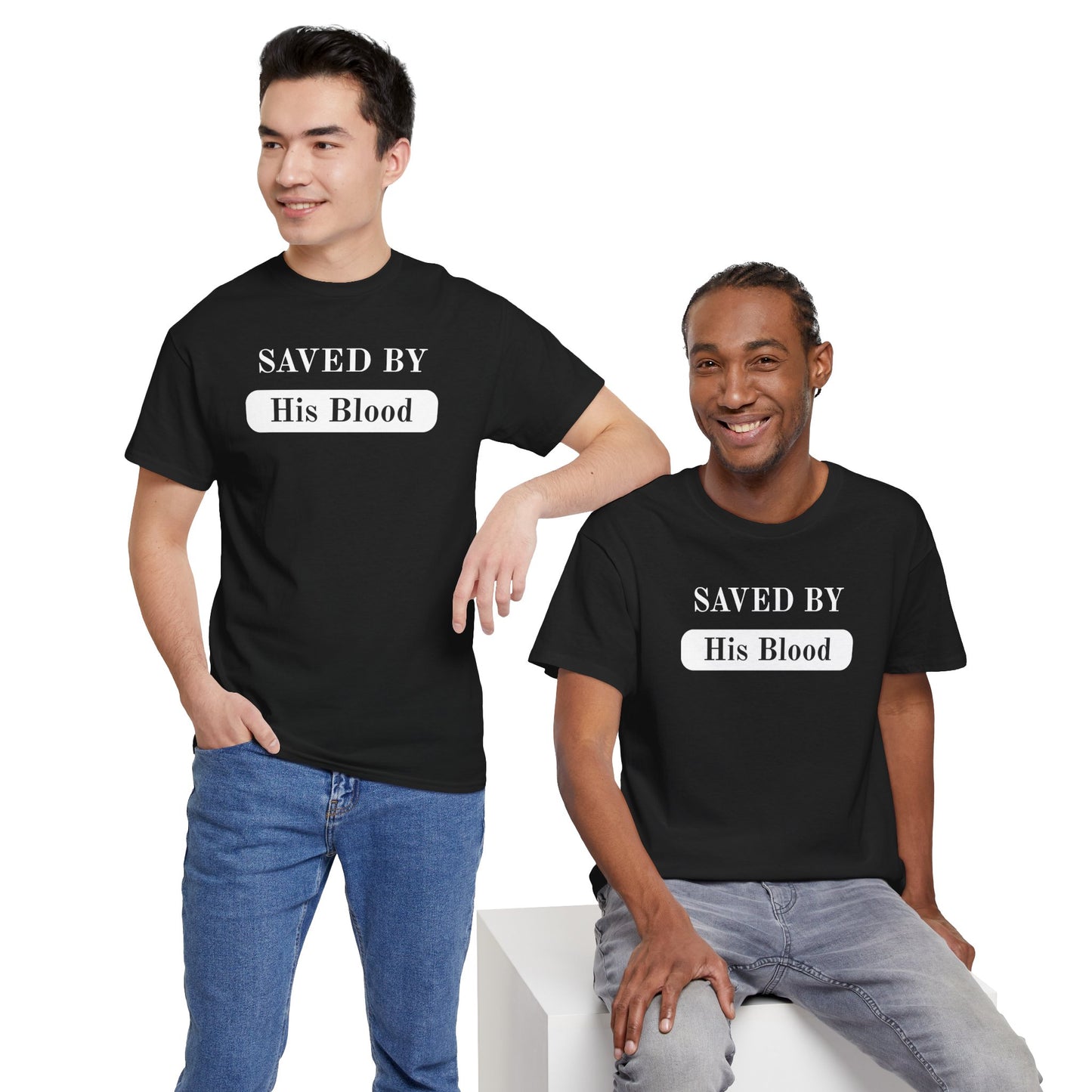 Saved By His Blood Christian T‑Shirt