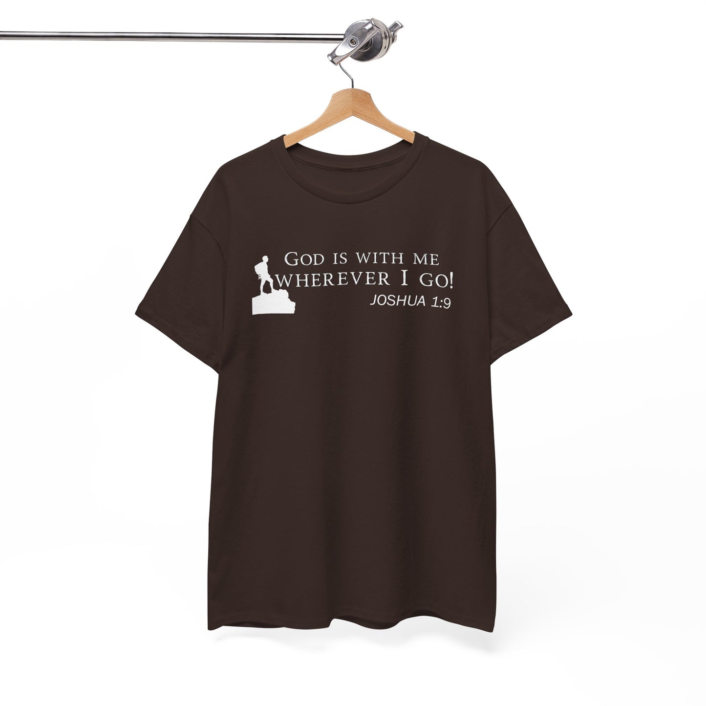 God Is With Me Tee — Joshua 1:9 Inspirational Christian T‑Shirt