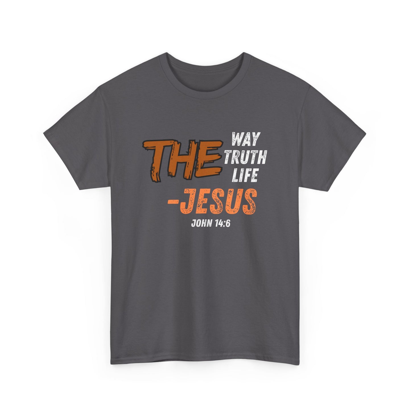 Christian T‑Shirt — “The Way Truth Life — Jesus” John 14:6 Vintage Graphic Tee